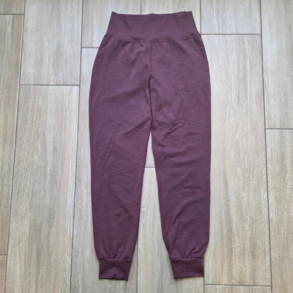 Beyond Yoga Pants - Beyond Yoga Joggers Womens Medium Pink Mauve High Rise Lounge Sweatpants